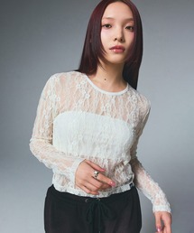 X-girl | LACE L/S TOP(Tシャツ/カットソー)
