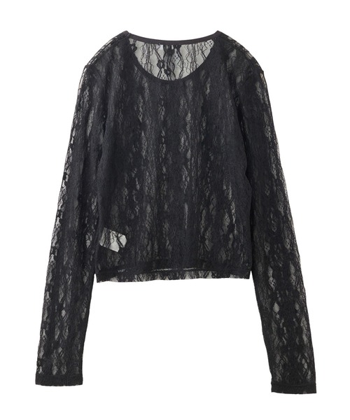LACE L/S TOP（Tシャツ/カットソー）｜X-girl（エックスガール