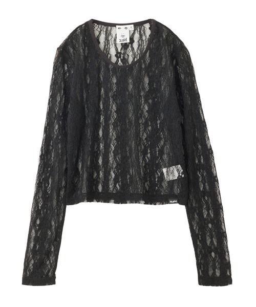 LACE L/S TOP（Tシャツ/カットソー）｜X-girl（エックスガール