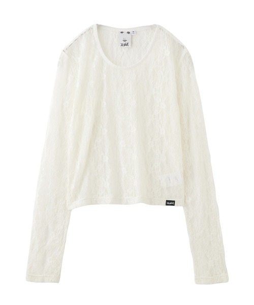 LACE L/S TOP（Tシャツ/カットソー）｜X-girl（エックスガール