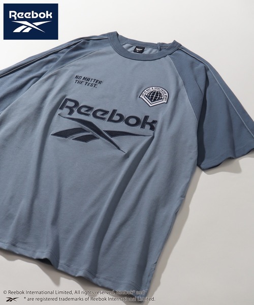 Reebok(リーボック)の「【Reebok/リーボック】ワッペン刺繍 ラグラン 半袖Tシャツ(Tシャツ/カットソー・メンズ・ホワイト/サックスブルー/グレイッシュベージュ/アイボリー・L/M/LL)」の8枚目の写真