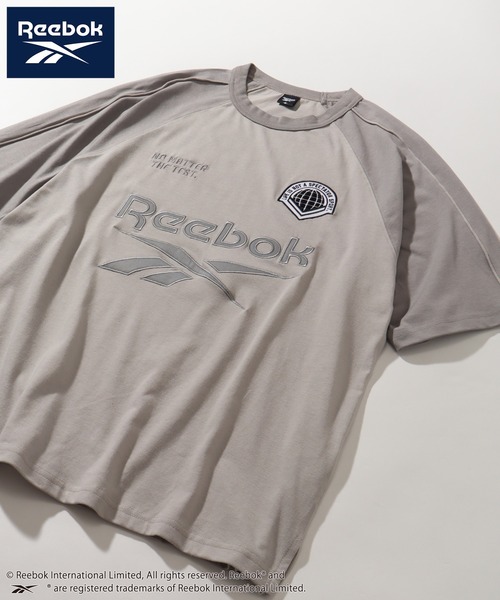 Reebok(リーボック)の「【Reebok/リーボック】ワッペン刺繍 ラグラン 半袖Tシャツ(Tシャツ/カットソー・メンズ・ホワイト/サックスブルー/グレイッシュベージュ/アイボリー・L/M/LL)」の7枚目の写真