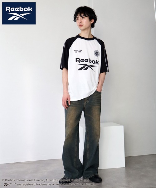Reebok(リーボック)の「【Reebok/リーボック】ワッペン刺繍 ラグラン 半袖Tシャツ(Tシャツ/カットソー・メンズ・ホワイト/サックスブルー/グレイッシュベージュ/アイボリー・L/M/LL)」の13枚目の写真
