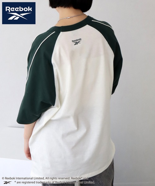 Reebok(リーボック)の「【Reebok/リーボック】ワッペン刺繍 ラグラン 半袖Tシャツ(Tシャツ/カットソー・メンズ・ホワイト/サックスブルー/グレイッシュベージュ/アイボリー・L/M/LL)」の17枚目の写真