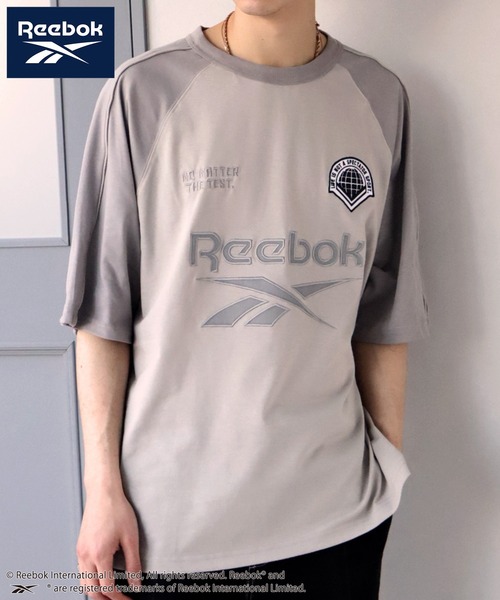 Reebok(リーボック)の「【Reebok/リーボック】ワッペン刺繍 ラグラン 半袖Tシャツ(Tシャツ/カットソー・メンズ・ホワイト/サックスブルー/グレイッシュベージュ/アイボリー・L/M/LL)」の20枚目の写真