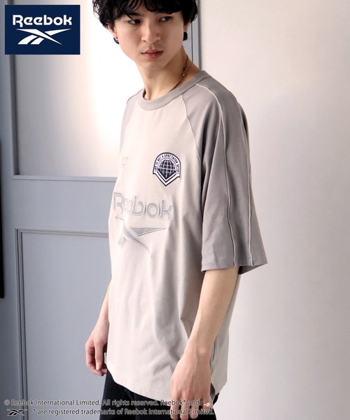 Reebok(リーボック)の「【Reebok/リーボック】ワッペン刺繍 ラグラン 半袖Tシャツ(Tシャツ/カットソー・メンズ・ホワイト/サックスブルー/グレイッシュベージュ/アイボリー・L/M/LL)」の21枚目の写真