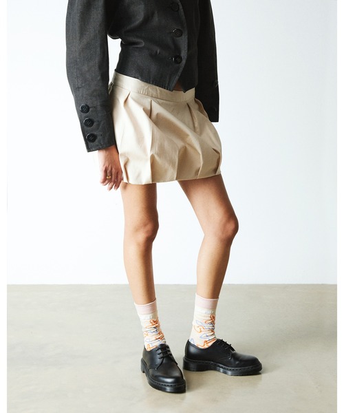 Dr. Martens（ドクターマーチン）の「Dr. Martens/ドクターマーチン サウンドウェーブ ソックス 40988961（ソックス/靴下・レディース・クリーム・S/M）」の2枚目の写真