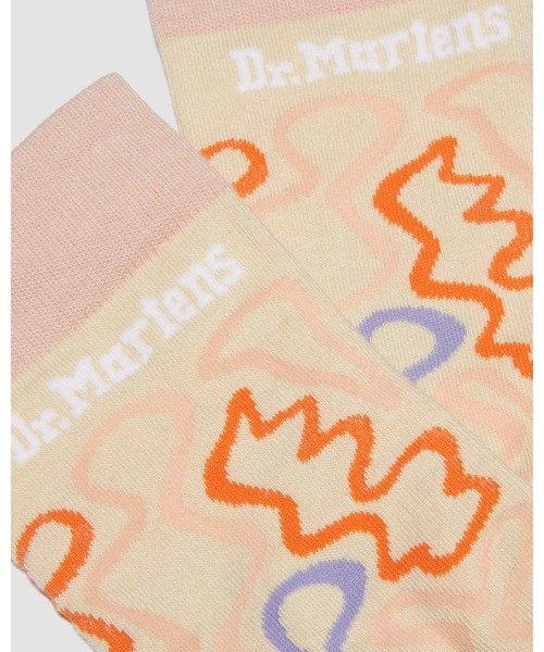 Dr. Martens（ドクターマーチン）の「Dr. Martens/ドクターマーチン サウンドウェーブ ソックス 40988961（ソックス/靴下・レディース・クリーム・S/M）」の3枚目の写真