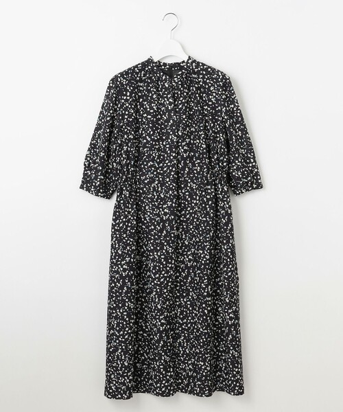 J.PRESS(ジェイプレス)の「【洗える】スパンローンフラワープリント ワンピース(ワンピース・レディース・アイボリー系5/ネイビー系5・T15/T13)」の6枚目の写真