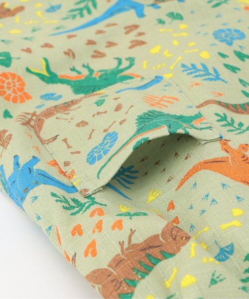 Ampersand（アンパサンド）の「粋な総柄甚平ロンパス（ロンパース・キッズ・ベージュ/ネイビー/グリーン/ライトグレー・70/80）」の9枚目の写真