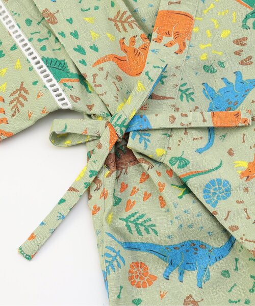 Ampersand（アンパサンド）の「粋な総柄甚平ロンパス（ロンパース・キッズ・ベージュ/ネイビー/グリーン/ライトグレー・70/80）」の17枚目の写真