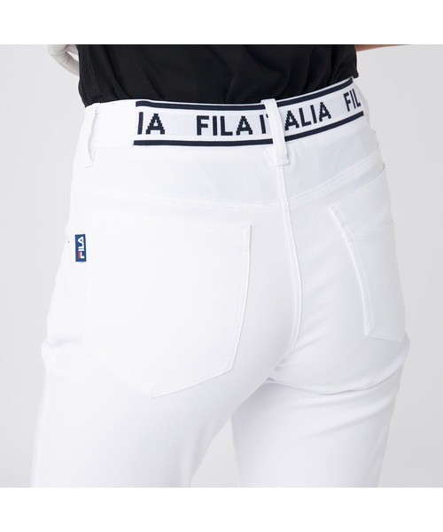 FILA GOLF(フィラゴルフ )の「FILA GOLF/フィラ ゴルフ ゴルフウェア ストレッチ 撥水 吸汗速乾 9分丈 クロップドパンツ ロングパンツ(その他パンツ・レディース・カーキ/ホワイト/ネイビー/ブラック/ライトグレー・LL/L/M)」の12枚目の写真