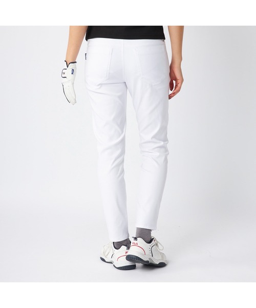 FILA GOLF(フィラゴルフ )の「FILA GOLF/フィラ ゴルフ ゴルフウェア ストレッチ 撥水 吸汗速乾 9分丈 クロップドパンツ ロングパンツ(その他パンツ・レディース・カーキ/ホワイト/ネイビー/ブラック/ライトグレー・LL/L/M)」の6枚目の写真