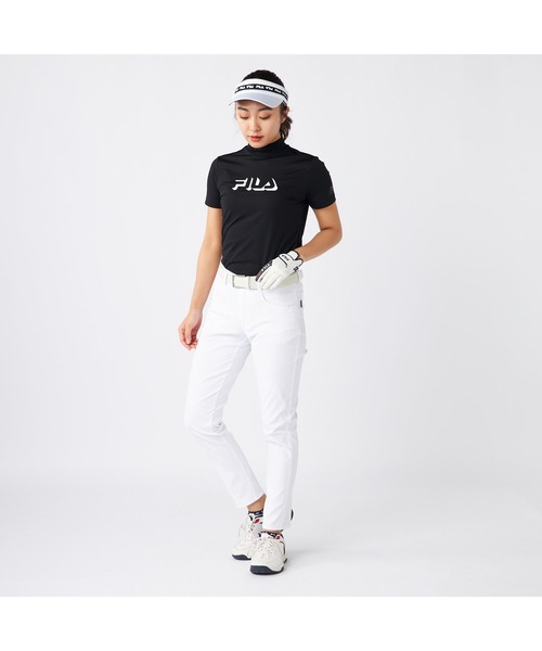 FILA GOLF(フィラゴルフ )の「FILA GOLF/フィラ ゴルフ ゴルフウェア ストレッチ 撥水 吸汗速乾 9分丈 クロップドパンツ ロングパンツ(その他パンツ・レディース・カーキ/ホワイト/ネイビー/ブラック/ライトグレー・LL/L/M)」の8枚目の写真