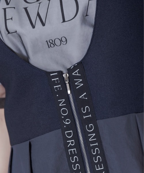 Eimee Law（エイミーロウ）の「ロゴテープポイントUネックジャンスカ（ジャンパースカート・レディース・ダークネイビー/ブラック・FREE）」の21枚目の写真