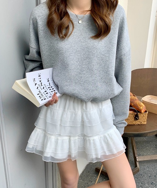 セール】オーガンジーレースティアードミニスカート インナー