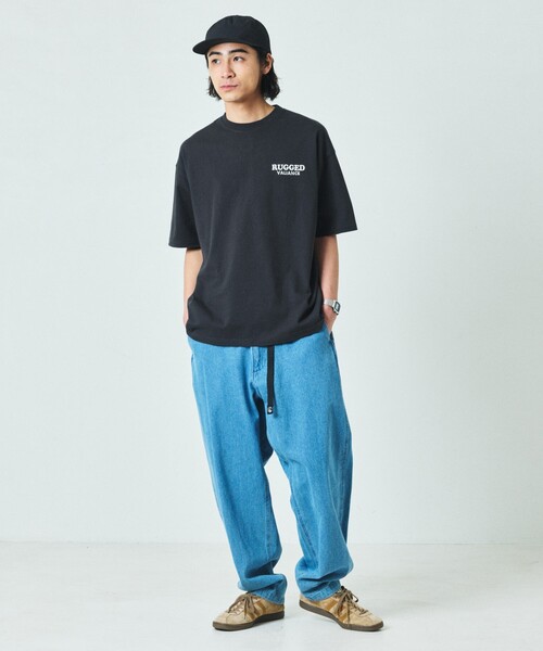 セール】限定展開 リラックスフィット バックデザイン刺繍 クルー