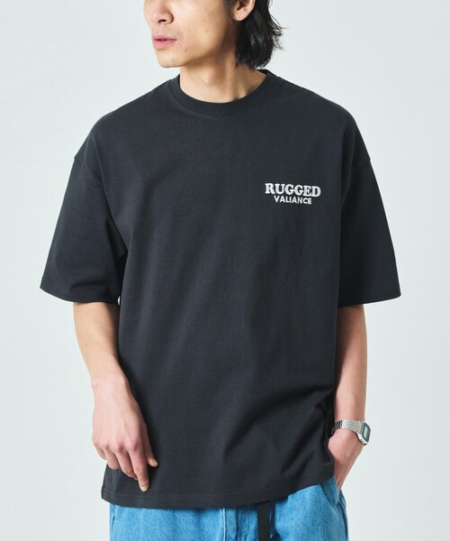 FREAK'S STORE（フリークスストア）の「限定展開 リラックスフィット バックデザイン刺繍 クルーネック Tシャツ / TIGER（Tシャツ/カットソー・メンズ・ネイビー/ホワイト/ブラック/グレイッシュベージュ・SMALL/MEDIUM/LARGE）」の14枚目の写真