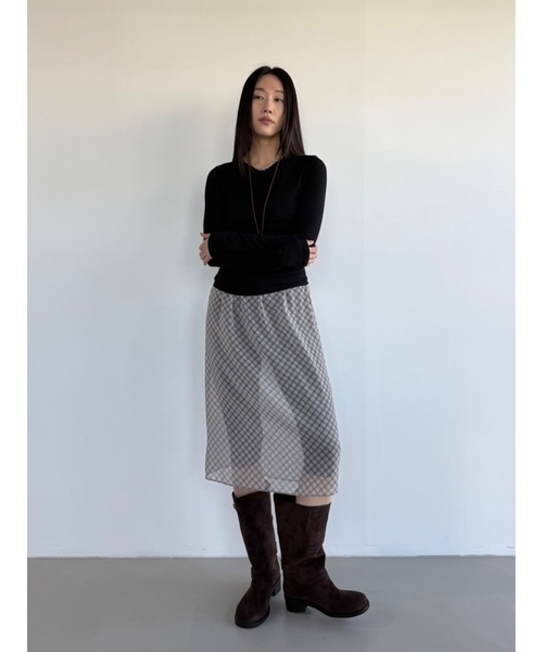 Didot.showroom（ディドット ショールーム）の「【DIDOT.】ロングスリーブT（Tシャツ/カットソー・レディース・アイボリー/ブラック/スカイブルー/グレー/ミント/ベージュ/パープル・FREE）」の18枚目の写真