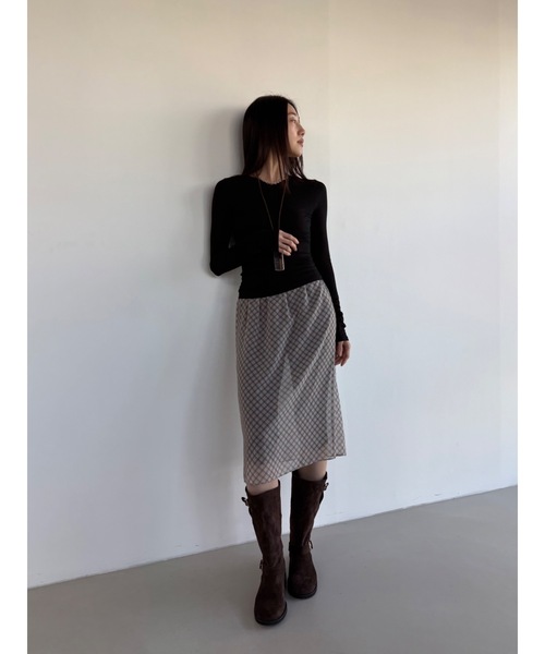 Didot.showroom（ディドット ショールーム）の「【DIDOT.】ロングスリーブT（Tシャツ/カットソー・レディース・アイボリー/ブラック/スカイブルー/グレー/ミント/ベージュ/パープル・FREE）」の20枚目の写真