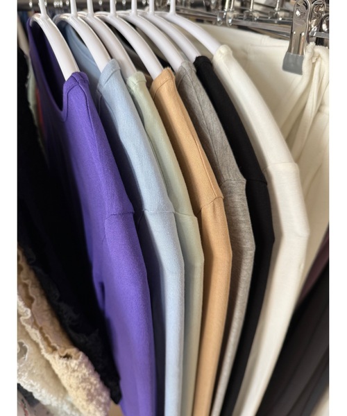 Didot.showroom（ディドット ショールーム）の「【DIDOT.】ロングスリーブT（Tシャツ/カットソー・レディース・アイボリー/ブラック/スカイブルー/グレー/ミント/ベージュ/パープル・FREE）」の8枚目の写真