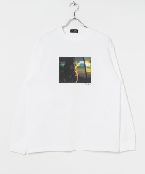 URBAN RESEARCH（アーバンリサーチ）の「BLANKMAG　NIGHT photo L/S Tee（Tシャツ/カットソー・メンズ・ホワイト/ブラック・LARGE/MEDIUM/X-LARGE）」の6枚目の写真