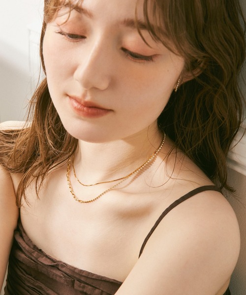 SV925〉ベネチアンチェーンGPネックレス（ネックレス）｜Jolie 