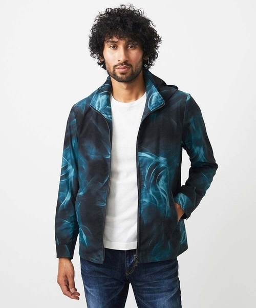 MICHEL KLEIN HOMME (ミッシェルクランオム)の「スモーク柄メッシュパーカーブルゾン(ブルゾン・メンズ・ブラック・MEDIUM/LARGE/X-LARGE)」の12枚目の写真