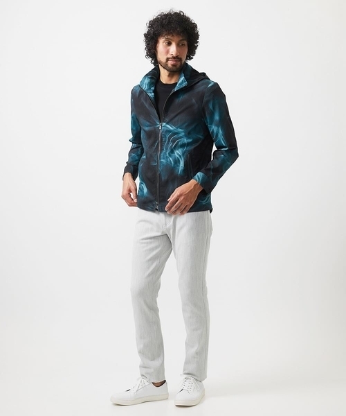 MICHEL KLEIN HOMME (ミッシェルクランオム)の「スモーク柄メッシュパーカーブルゾン(ブルゾン・メンズ・ブラック・MEDIUM/LARGE/X-LARGE)」の14枚目の写真