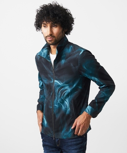 MICHEL KLEIN HOMME (ミッシェルクランオム)の「スモーク柄メッシュパーカーブルゾン(ブルゾン・メンズ・ブラック・MEDIUM/LARGE/X-LARGE)」の15枚目の写真