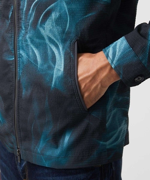 MICHEL KLEIN HOMME (ミッシェルクランオム)の「スモーク柄メッシュパーカーブルゾン(ブルゾン・メンズ・ブラック・MEDIUM/LARGE/X-LARGE)」の5枚目の写真