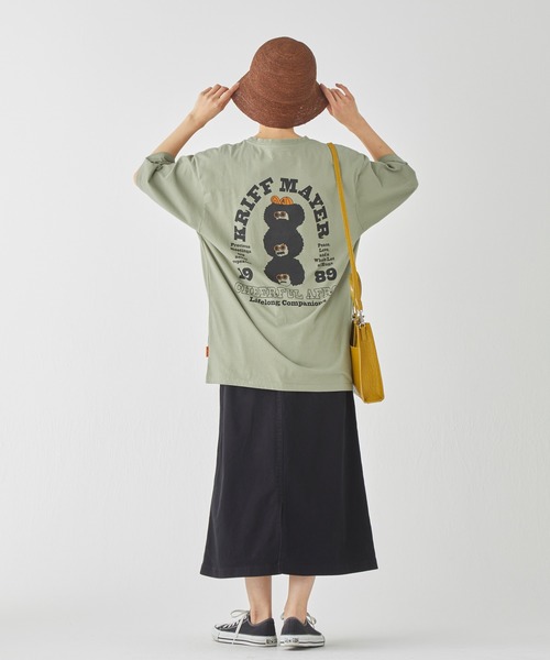 KRIFF MAYER（クリフメイヤー）の「アフロくんT(団子)（Tシャツ/カットソー・メンズ・マスタード/セージグリーン/オフホワイト/ブラック/パープル・MEDIUM/LARGE/X-LARGE）」の6枚目の写真