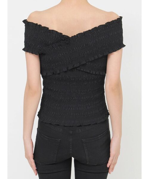 MURUA（ムルーア）の「シャーリングオフショルブラウス（シャツ/ブラウス・レディース・ホワイト/ブラック/ブルー・FREE）」の19枚目の写真