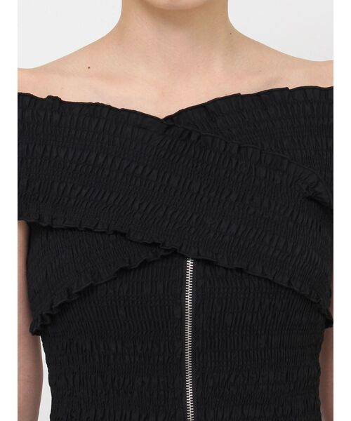 MURUA（ムルーア）の「シャーリングオフショルブラウス（シャツ/ブラウス・レディース・ホワイト/ブラック/ブルー・FREE）」の20枚目の写真