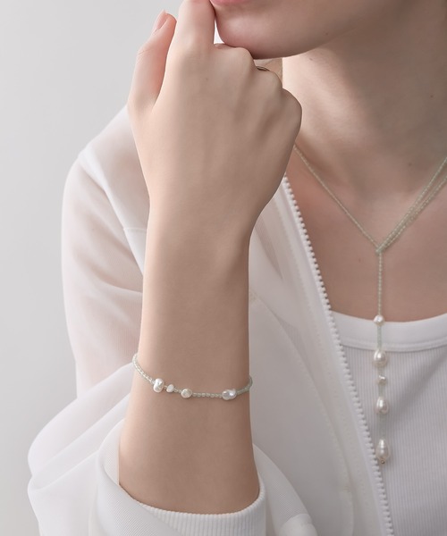 NOJESS（ノジェス）の「ゴールドマルチストーンブレスレット（ブレスレット・レディース・グリーン系その他・フリー）」の3枚目の写真