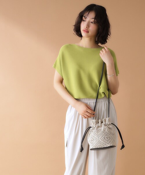THE SHOP TK (ザ ショップ ティーケー )の「ラメ幾何柄ショルダー巾着バッグ(ショルダーバッグ・レディース・ブラック系3/サックスブルー系3・00)」の13枚目の写真