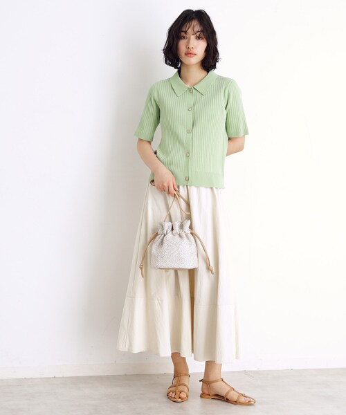 THE SHOP TK (ザ ショップ ティーケー )の「ラメ幾何柄ショルダー巾着バッグ(ショルダーバッグ・レディース・ブラック系3/サックスブルー系3・00)」の6枚目の写真