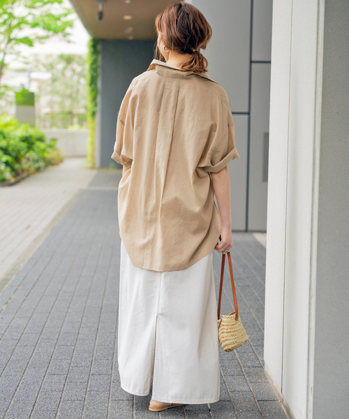 Spick & Span DEVEAUXハーフスリーブシャツ DEVEAUXハーフスリーブシャツ（シャツ／ブラウス）｜Spick and