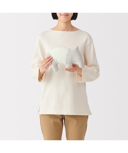 無印良品(ムジルシリョウヒン)の「ポケット付き 動物クッション(バク) 25.5×16.5cm(クッション/クッションカバー・メンズ・その他・FREE)」の6枚目の写真