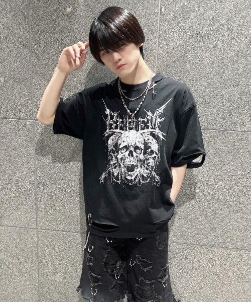REFLEM レフレム Tシャツ ロンＴ ブラック 地雷系 サブカル REFLEM レフレム Tシャツ ロンT ブラック 地雷系 サブカル