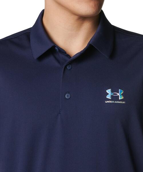 UNDER ARMOUR(アンダーアーマー)の「UAアーマードライ ポロ(ゴルフ/メンズ)(ポロシャツ・メンズ・ネイビー・3XL/L/M/2XL/S/XL)」の4枚目の写真