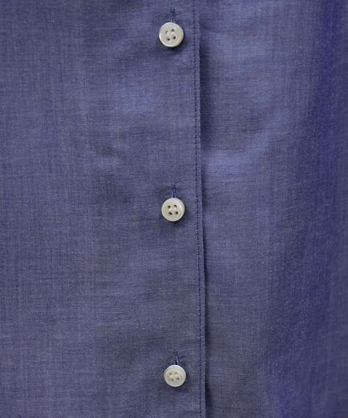 SALON adam et rope'（サロン アダム エ ロペ）の「オンブレチェッククロップドオープンカラーシャツ（シャツ/ブラウス・レディース・ブルー/ブラック系その他/ブルー系その他4・FREE）」の14枚目の写真