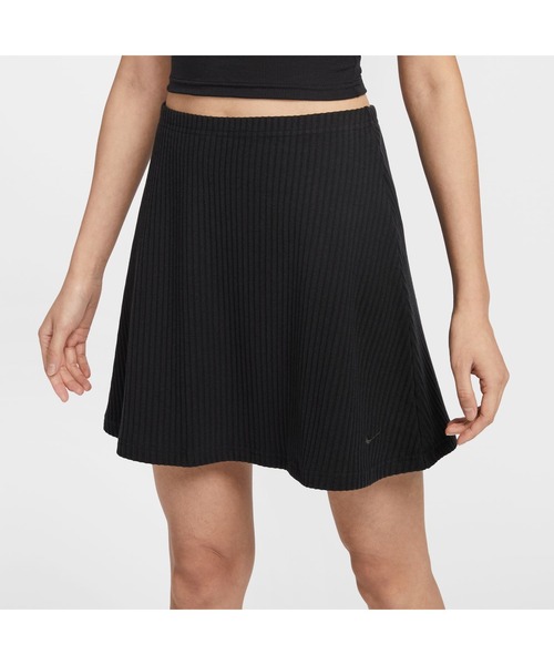 NIKE（ナイキ）の「NIKE/ナイキ WS NSW チル ニットスカート RIB MINI（スカート・レディース・ブラック/ホワイト・M/L/S/XL/XS）」の7枚目の写真