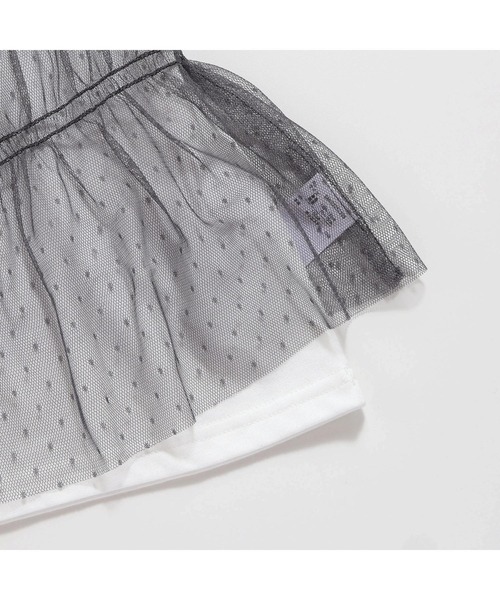 JENNI love（ジェニィラブ）の「チュールビスチェ＋ロゴTシャツセット（Tシャツ/カットソー・キッズ・ブラック/オフホワイト・130cm/140cm/150cm/160cm）」の19枚目の写真