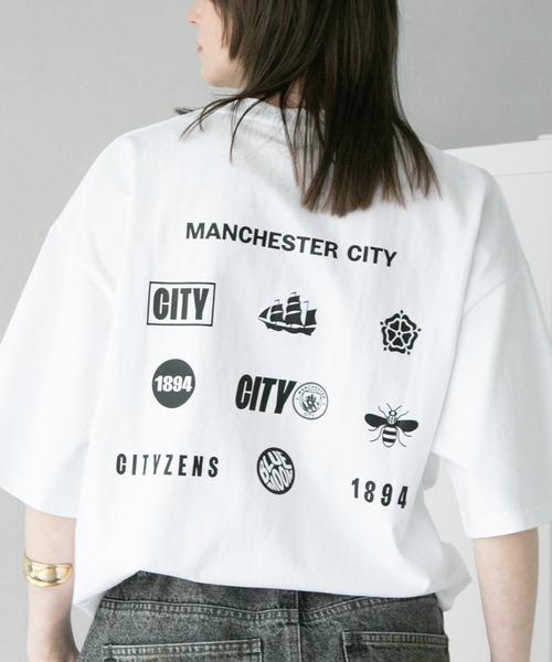 CORPUS　SELECT（コーパストーキョー）の「【Manchester City/マンチェスターシティー】エンブレムロゴ刺繍半袖Tシャツ（Tシャツ/カットソー・メンズ・ネイビー/ホワイト/ブラック/グレー/ホワイト系/ホワイト系1/ブラック系/ブラック系1/グレー系/グレー系1/ネイビー系/ネイビー系1・L/M）」の3枚目の写真