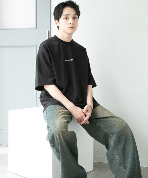 CORPUS　SELECT（コーパストーキョー）の「【Manchester City/マンチェスターシティー】エンブレムロゴ刺繍半袖Tシャツ（Tシャツ/カットソー・メンズ・ネイビー/ホワイト/ブラック/グレー/ホワイト系/ホワイト系1/ブラック系/ブラック系1/グレー系/グレー系1/ネイビー系/ネイビー系1・L/M）」の6枚目の写真