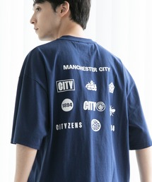 【Manchester City/マンチェスターシティー】エンブレムロゴ刺繍半袖Tシャツ