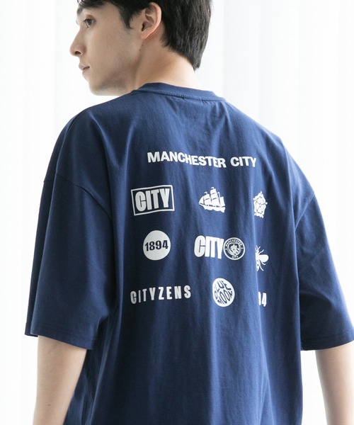 CORPUS　SELECT（コーパストーキョー）の「【Manchester City/マンチェスターシティー】エンブレムロゴ刺繍半袖Tシャツ（Tシャツ/カットソー・メンズ・ネイビー/ホワイト/ブラック/グレー/ホワイト系/ホワイト系1/ブラック系/ブラック系1/グレー系/グレー系1/ネイビー系/ネイビー系1・L/M）」の12枚目の写真