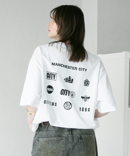 UMBRO×マンチェスターシティー　半袖Tシャツ　サッカーユニフォーム　刺繍ロゴ UMBRO×マンチェスターシティー 半袖Tシャツ サッカー