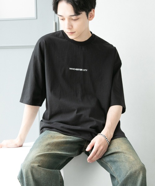 CORPUS　SELECT（コーパストーキョー）の「【Manchester City/マンチェスターシティー】エンブレムロゴ刺繍半袖Tシャツ（Tシャツ/カットソー・メンズ・ネイビー/ホワイト/ブラック/グレー/ホワイト系/ホワイト系1/ブラック系/ブラック系1/グレー系/グレー系1/ネイビー系/ネイビー系1・L/M）」の16枚目の写真